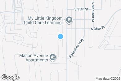 Map image of the property - 3625 S Mason Ave