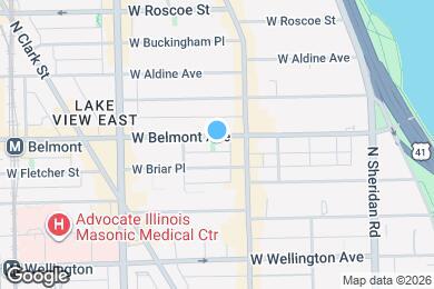 Map image of the property - 629 W Belmont Ave