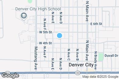 Map image of the property - 405 N Avenue D