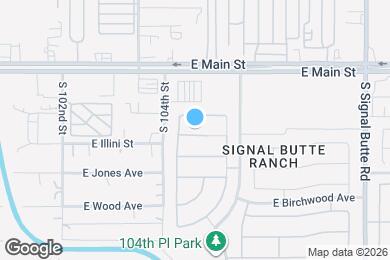Map image of the property - 10442 E Arcadia Ave