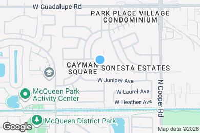 Map image of the property - 1036 W Olive Ave