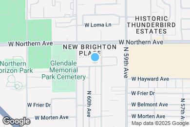 Map image of the property - 5964 W Augusta Ave