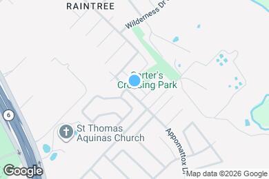 Map image of the property - Available August 2026! Beautiful home in the Carters Crossing subdivision!