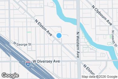 Map image of the property - 2913 N Elston Ave