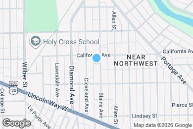 Map image of the property - 909 Blaine Ave