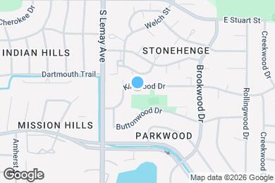 Map image of the property - 1203 Kirkwood Dr