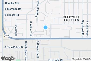 Map image of the property - 1020 E Palm Canyon Dr