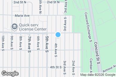 Map image of the property - 219 4th Ave S