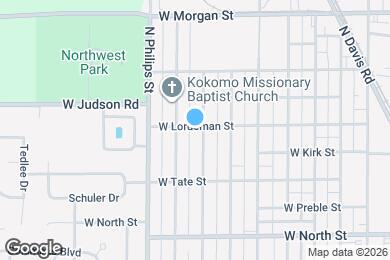 Map image of the property - 1115 W Lordeman St