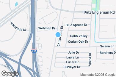 Map image of the property - 2521 Corian Glen Dr