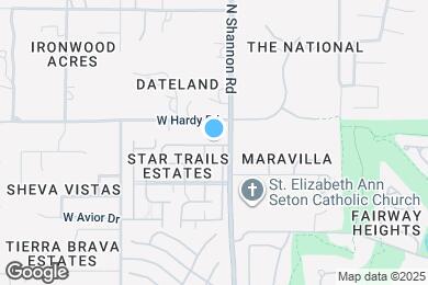 Map image of the property - 2934 W Laquila Aerie