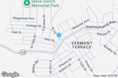 Map image of the property - 105 N 12th St