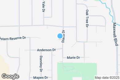 Map image of the property - 1596 Diana Dr
