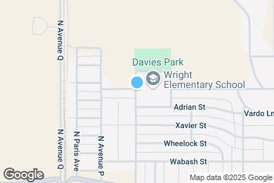 Map image of the property - 2402 N Avenue P