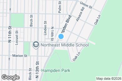 Map image of the property - 1301 Hampden Blvd