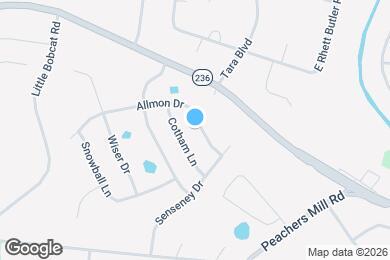 Map image of the property - 1336 Allmon Dr