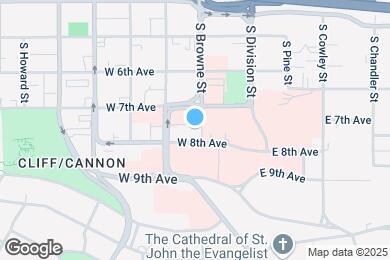 Map image of the property - 104 W 8th Ave