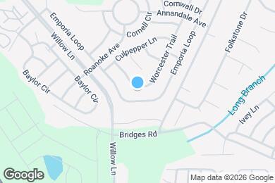 Map image of the property - 1352 Worcester Trail