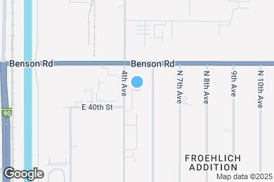 Map image of the property - Benson Village Townhomes