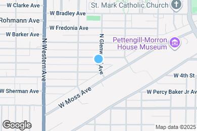 Map image of the property - 407 N Glenwood Ave