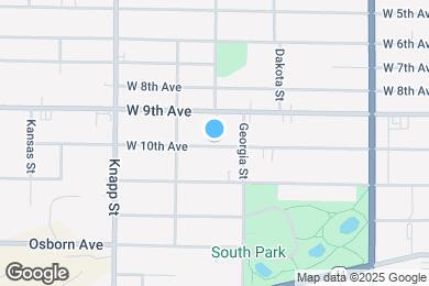 Map image of the property - 826 W 10th Ave