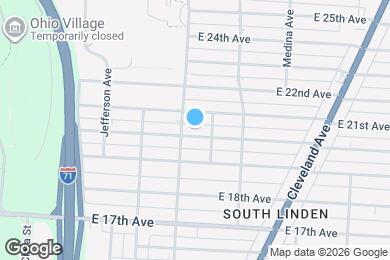 Map image of the property - 1084 E 20th Ave