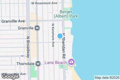 Map image of the property - 6102 N Sheridan Rd