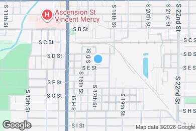 Map image of the property - 1702 S E St