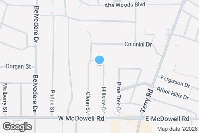 Map image of the property - 2615 Hillside Dr