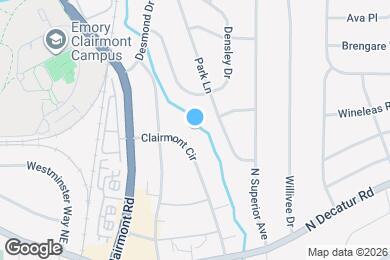 Map image of the property - 633 Clairmont Cir
