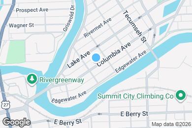 Map image of the property - 919 Columbia Ave