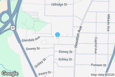 Map image of the property - 1284 Glendale Ave