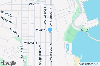 Map image of the property - 3019 S Pacific Ave