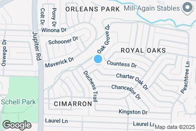 Map image of the property - 2617 Charter Oak Dr