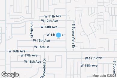 Map image of the property - 916 W 15th Ave