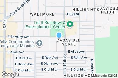 Map image of the property - 1133 E Townley Ave