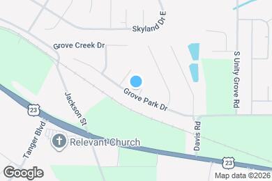Map image of the property - 444 Grove Park Dr