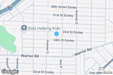 Map image of the property - 1528 34th St Ensley