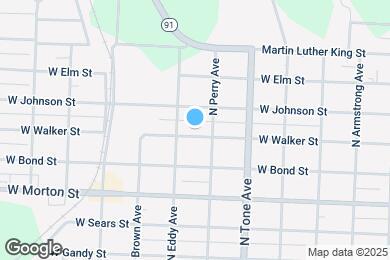 Map image of the property - 1213 W Walker St