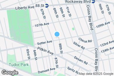 Map image of the property - 8715 Sutter Ave