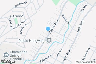 Map image of the property - 1720 Palolo Ave