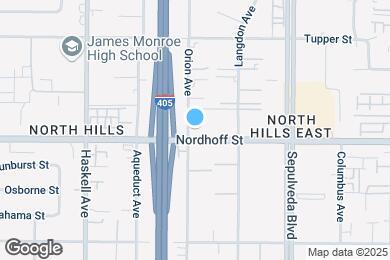 Map image of the property - 15555 Nordhoff St