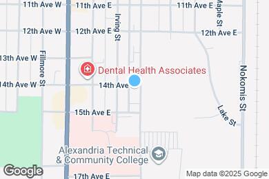 Map image of the property - 318 14th Ave E