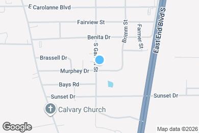 Map image of the property - 3444 S Garrett St