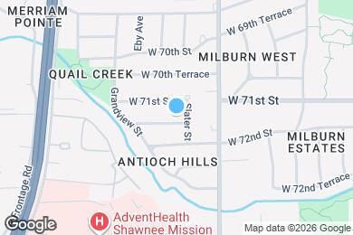 Map image of the property - 8806 W 71st Terrace