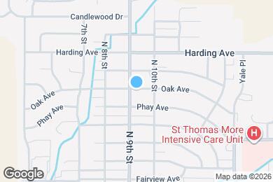 Map image of the property - 914 Oak Ave