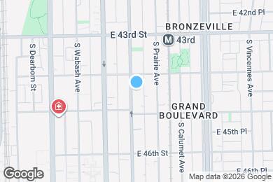 Map image of the property - 4423 S Indiana Ave