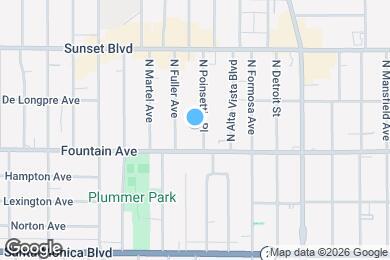 Map image of the property - 1325 North Poinsettia Pl