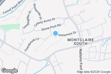 Map image of the property - 323 Huntsmoor Dr