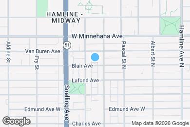 Map image of the property - 1513 Blair Ave